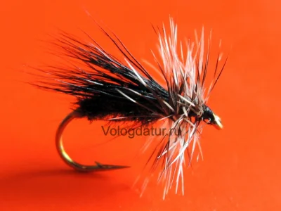 Peacock Caddis Grizzly